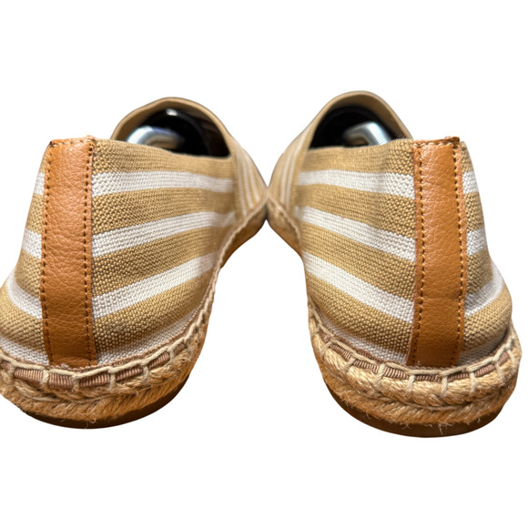 VIONIC Valeri Women's 11 Espadrille Tan White Stripes Slip On Comfort - Picture 8 of 12